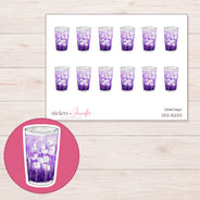 DDZ-15253 planner sticker sheet with enlarged sticker detail