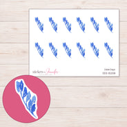 DDZ-15258 planner sticker sheet with enlarged sticker detail