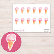 DDZ-15271 planner sticker sheet with enlarged sticker detail