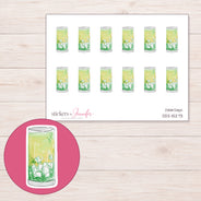 DDZ-15273 planner sticker sheet with enlarged sticker detail