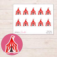 DDZ-15275 planner sticker sheet with enlarged sticker detail