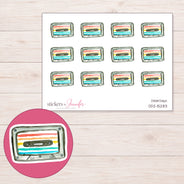 DDZ-15283 planner sticker sheet with enlarged sticker detail