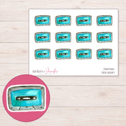 DDZ-15287 planner sticker sheet with enlarged sticker detail