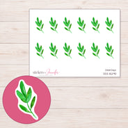 DDZ-15290 planner sticker sheet with enlarged sticker detail