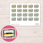 DDZ-15291 planner sticker sheet with enlarged sticker detail