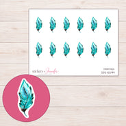 DDZ-15299 planner sticker sheet with enlarged sticker detail