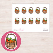 DDZ-15304 planner sticker sheet with enlarged sticker detail