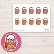 DDZ-15312 planner sticker sheet with enlarged sticker detail