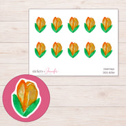 DDZ-15314 planner sticker sheet with enlarged sticker detail
