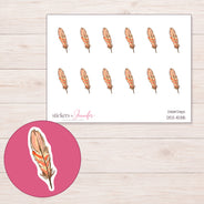 DDZ-15315 planner sticker sheet with enlarged sticker detail