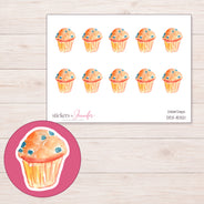 DDZ-15321 planner sticker sheet with enlarged sticker detail
