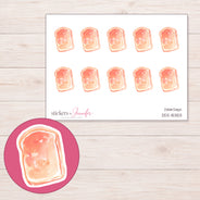 DDZ-15353 planner sticker sheet with enlarged sticker detail