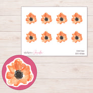 DDZ-15366 planner sticker sheet with enlarged sticker detail