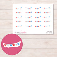 DDZ-15372 planner sticker sheet with enlarged sticker detail