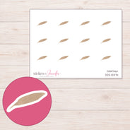DDZ-15374 planner sticker sheet with enlarged sticker detail