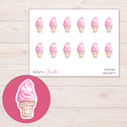 DDZ-15377 planner sticker sheet with enlarged sticker detail