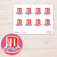 DDZ-15380 planner sticker sheet with enlarged sticker detail