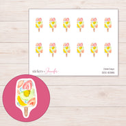 DDZ-15385 planner sticker sheet with enlarged sticker detail