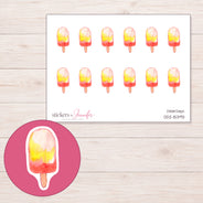 DDZ-15393 planner sticker sheet with enlarged sticker detail