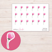 DDZ-15402 planner sticker sheet with enlarged sticker detail