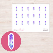DDZ-15403 planner sticker sheet with enlarged sticker detail