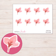 DDZ-15418 planner sticker sheet with enlarged sticker detail