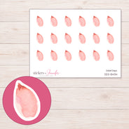 DDZ-15434 planner sticker sheet with enlarged sticker detail