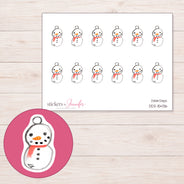 DDZ-15436 planner sticker sheet with enlarged sticker detail