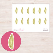 DDZ-15450 planner sticker sheet with enlarged sticker detail