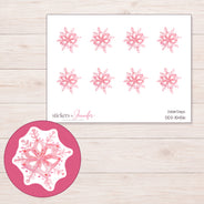 DDZ-15456 planner sticker sheet with enlarged sticker detail