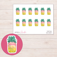 DDZ-15457 planner sticker sheet with enlarged sticker detail
