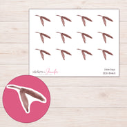 DDZ-15463 planner sticker sheet with enlarged sticker detail