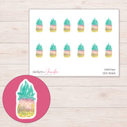 DDZ-15465 planner sticker sheet with enlarged sticker detail