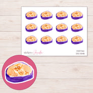 DDZ-15481 planner sticker sheet with enlarged sticker detail