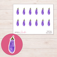 DDZ-15489 planner sticker sheet with enlarged sticker detail