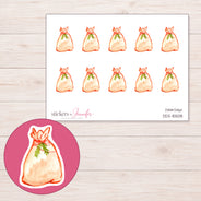 DDZ-15508 planner sticker sheet with enlarged sticker detail