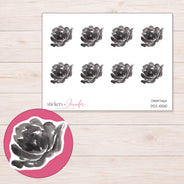 DDZ-15510 planner sticker sheet with enlarged sticker detail