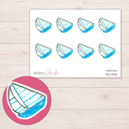 DDZ-15515 planner sticker sheet with enlarged sticker detail
