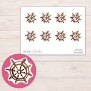 DDZ-15519 planner sticker sheet with enlarged sticker detail