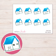DDZ-15523 planner sticker sheet with enlarged sticker detail