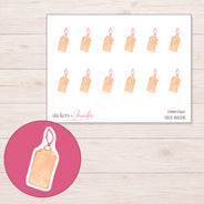 DDZ-15528 planner sticker sheet with enlarged sticker detail