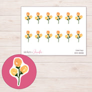 DDZ-15558 planner sticker sheet with enlarged sticker detail