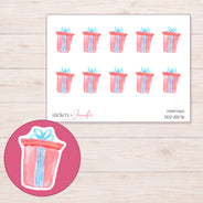 DDZ-15576 planner sticker sheet with enlarged sticker detail