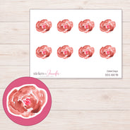 DDZ-15578 planner sticker sheet with enlarged sticker detail