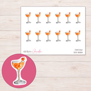 DDZ-15584 planner sticker sheet with enlarged sticker detail