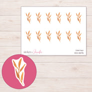 DDZ-15594 planner sticker sheet with enlarged sticker detail