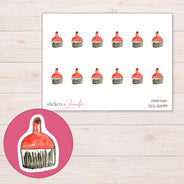 DDZ-15599 planner sticker sheet with enlarged sticker detail