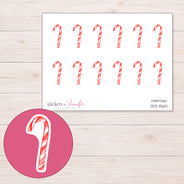 DDZ-15601 planner sticker sheet with enlarged sticker detail