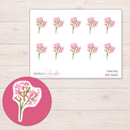 DDZ-15602 planner sticker sheet with enlarged sticker detail