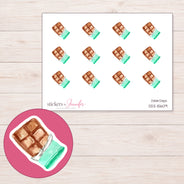 DDZ-15609 planner sticker sheet with enlarged sticker detail